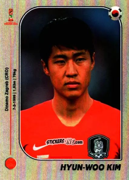 Sticker Hyun-woo Kim - World Cup U-20 Poland 2019 n. 423 - Gloria Editions