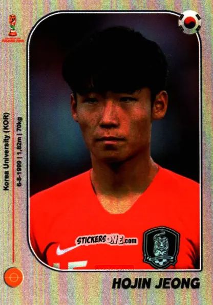 Sticker Ho-jin Jeong - World Cup U-20 Poland 2019 n. 426 - Gloria Editions