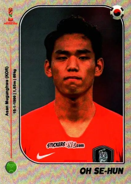 Sticker Oh Se-hun - World Cup U-20 Poland 2019 n. 432 - Gloria Editions