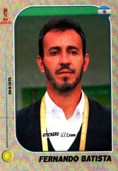 Figurina Coach: Fernando Batista - World Cup U-20 Poland 2019 n. 435 - Gloria Editions