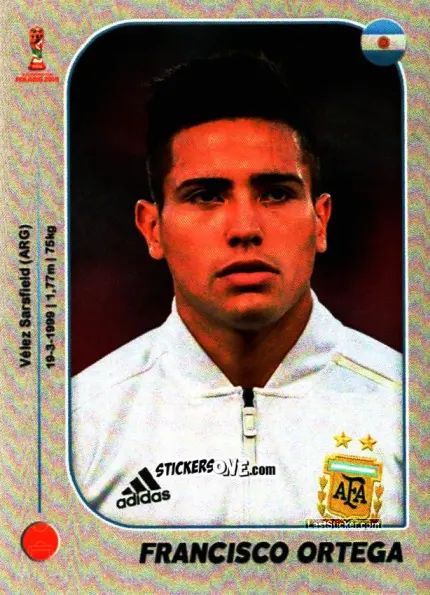 Sticker Francisco Ortega - World Cup U-20 Poland 2019 n. 439 - Gloria Editions