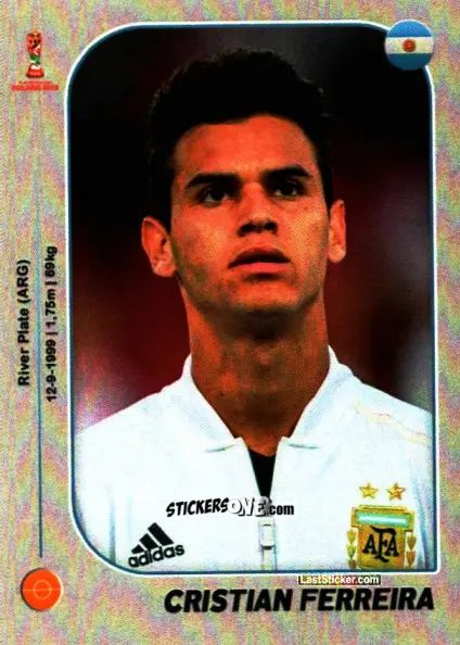 Sticker Cristian Ferreira - World Cup U-20 Poland 2019 n. 444 - Gloria Editions