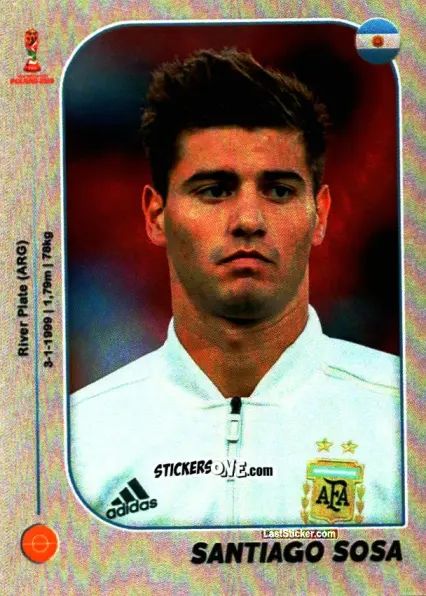Sticker Santiago Sosa - World Cup U-20 Poland 2019 n. 445 - Gloria Editions