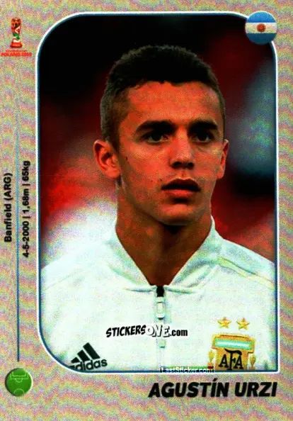 Sticker Agustín Urzi - World Cup U-20 Poland 2019 n. 449 - Gloria Editions