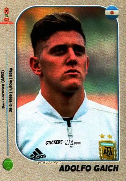 Sticker Adolfo Gaich - World Cup U-20 Poland 2019 n. 452 - Gloria Editions