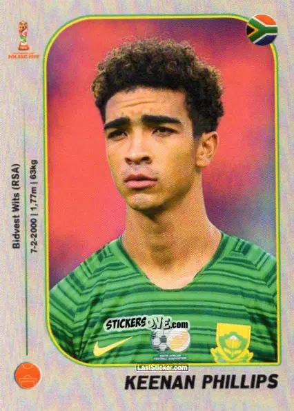 Sticker Keenan Phillips - World Cup U-20 Poland 2019 n. 460 - Gloria Editions
