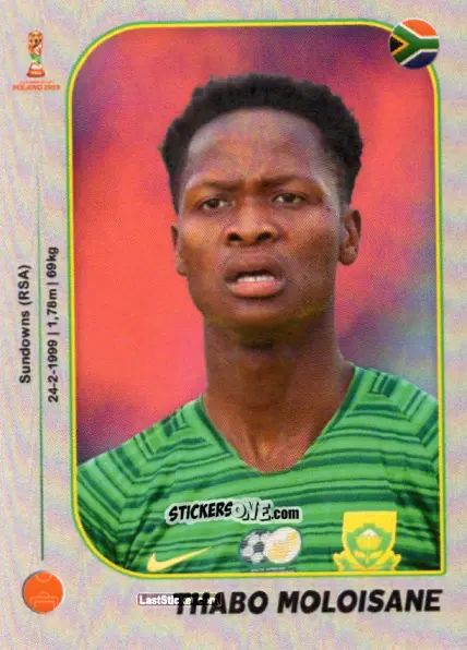 Sticker Thabo Moloisane - World Cup U-20 Poland 2019 n. 462 - Gloria Editions