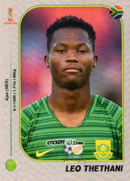 Sticker Leo Thethani - World Cup U-20 Poland 2019 n. 470 - Gloria Editions