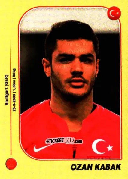 Sticker Ozan Kabak - World Cup U-20 Poland 2019 n. 472 - Gloria Editions