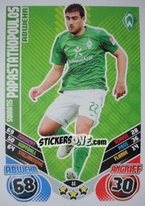 Sticker Sokratis Papastathopoulos - German Football Bundesliga 2011-2012. Match Attax - Topps