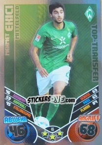 Sticker Mehmet Ekici - German Football Bundesliga 2011-2012. Match Attax - Topps