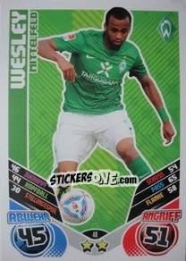 Sticker Wesley - German Football Bundesliga 2011-2012. Match Attax - Topps
