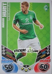 Sticker Aaron Hunt - German Football Bundesliga 2011-2012. Match Attax - Topps