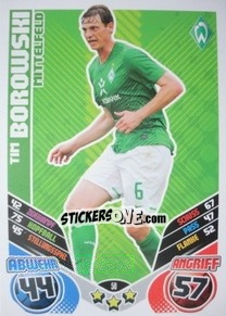 Cromo Tim Borowski - German Football Bundesliga 2011-2012. Match Attax - Topps