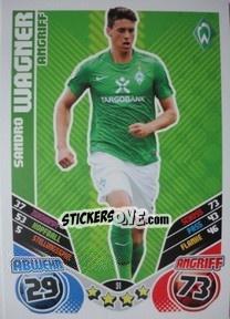 Sticker Sandro Wagner - German Football Bundesliga 2011-2012. Match Attax - Topps
