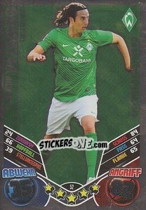 Cromo Claudio Pizarro - German Football Bundesliga 2011-2012. Match Attax - Topps