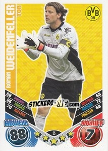 Figurina Roman Weidenfeller - German Football Bundesliga 2011-2012. Match Attax - Topps