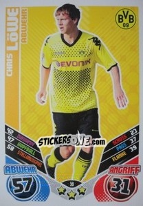 Sticker Chris Lowe - German Football Bundesliga 2011-2012. Match Attax n. 56 - Topps