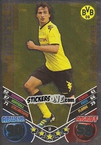 Sticker Mats Hummels - German Football Bundesliga 2011-2012. Match Attax n. 58 - Topps