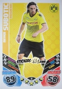 Sticker Neven Subotic - German Football Bundesliga 2011-2012. Match Attax - Topps