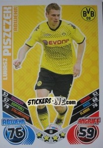 Sticker Lukasz Piszczek - German Football Bundesliga 2011-2012. Match Attax - Topps