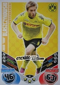 Cromo Jakub ''Kuba'' Blaszczykowski - German Football Bundesliga 2011-2012. Match Attax - Topps