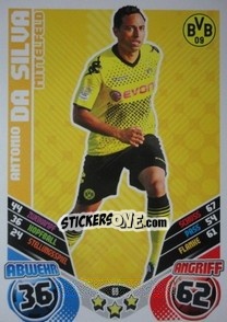 Sticker Antonio Da Silva - German Football Bundesliga 2011-2012. Match Attax - Topps