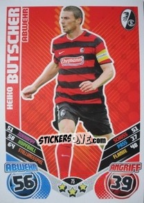 Cromo Heiko Butscher - German Football Bundesliga 2011-2012. Match Attax - Topps