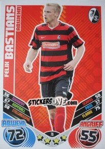 Figurina Felix Bastians - German Football Bundesliga 2011-2012. Match Attax - Topps