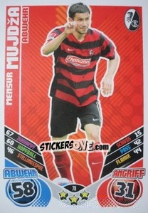 Sticker Mensur Mujdza - German Football Bundesliga 2011-2012. Match Attax - Topps