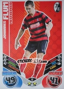 Sticker Johannes Flum - German Football Bundesliga 2011-2012. Match Attax - Topps
