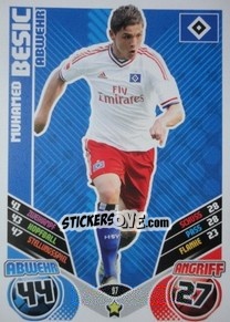 Sticker Muhamed Besic - German Football Bundesliga 2011-2012. Match Attax - Topps