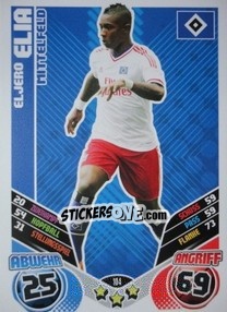 Cromo Eljero Elia - German Football Bundesliga 2011-2012. Match Attax - Topps