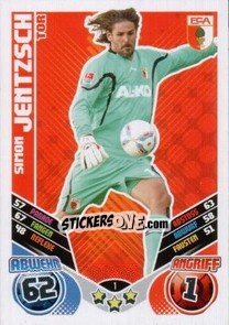 Cromo Simon Jentzsch - German Football Bundesliga 2011-2012. Match Attax - Topps