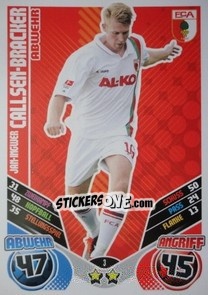 Sticker Jan-Ingwer Callsen-Bracker - German Football Bundesliga 2011-2012. Match Attax - Topps