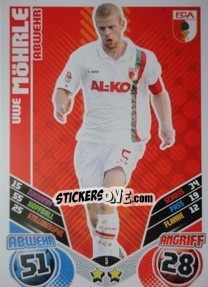 Sticker Uwe Möhrle - German Football Bundesliga 2011-2012. Match Attax - Topps