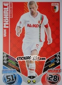 Cromo Uwe Möhrle - German Football Bundesliga 2011-2012. Match Attax - Topps