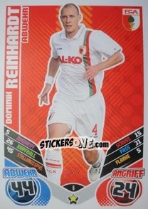 Cromo Dominik Reinhardt - German Football Bundesliga 2011-2012. Match Attax - Topps