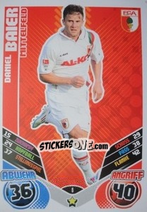 Sticker Daniel Baier - German Football Bundesliga 2011-2012. Match Attax - Topps