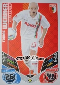 Sticker Tobias Werner - German Football Bundesliga 2011-2012. Match Attax - Topps
