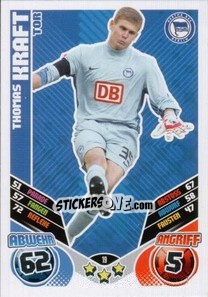 Sticker Thomas Kraft - German Football Bundesliga 2011-2012. Match Attax - Topps