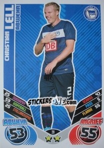 Sticker Christian Lell - German Football Bundesliga 2011-2012. Match Attax - Topps