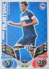 Sticker Andre Mijatovic - German Football Bundesliga 2011-2012. Match Attax - Topps