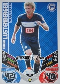 Sticker Fabian Lustenberger - German Football Bundesliga 2011-2012. Match Attax - Topps