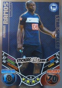 Sticker Adrian Ramos - German Football Bundesliga 2011-2012. Match Attax - Topps