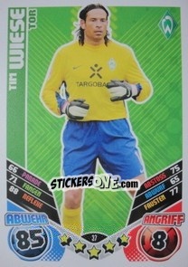 Cromo Tim Wiese - German Football Bundesliga 2011-2012. Match Attax - Topps