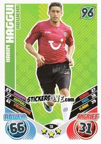 Cromo Karim Haggui - German Football Bundesliga 2011-2012. Match Attax - Topps