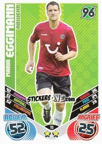 Sticker Mario Eggimann - German Football Bundesliga 2011-2012. Match Attax - Topps