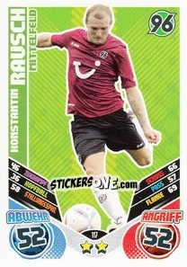 Sticker Konstantin Rausch - German Football Bundesliga 2011-2012. Match Attax - Topps