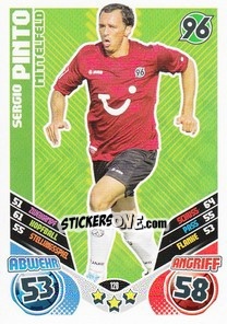 Sticker Sergio Pinto - German Football Bundesliga 2011-2012. Match Attax - Topps